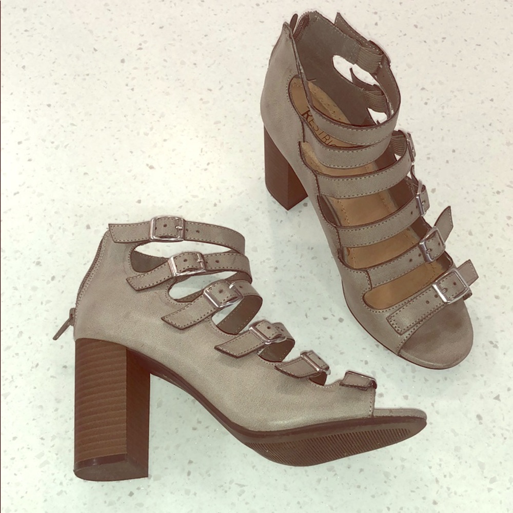 Strapped 3 1/2” heels
